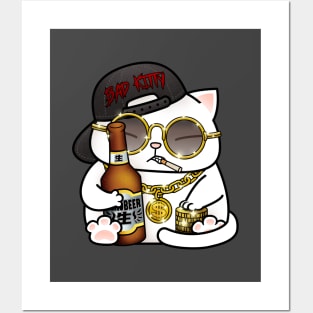 Bad Gangster Chubby Cat Posters and Art